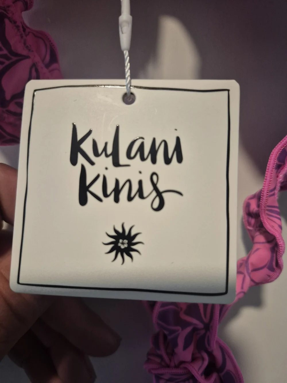 Kulani Kinis Hot Pink Floral Swimwear Top And Bottom